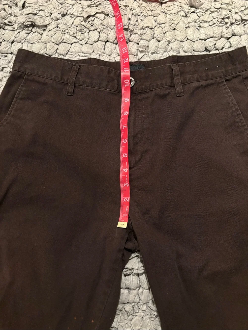 Men's Brown RVCA Skater Raw Hem Shorts